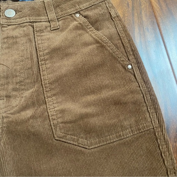 Indigo Rising corduroy pants womens size 5/27 Boot Cut high rise Brown/Tan - Picture 4 of 8